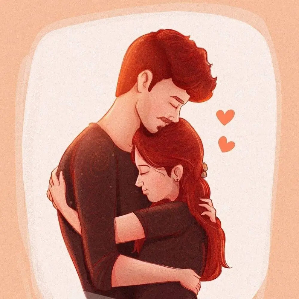 cartoon beautiful love dp